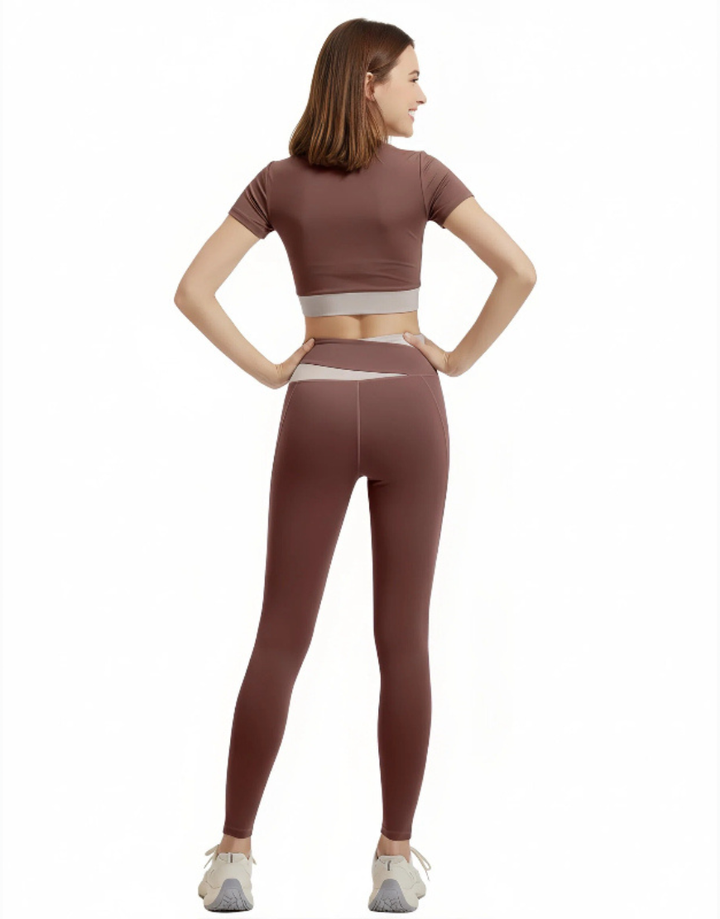 TRAINING SKIN FIT TIGHTS -Rust
