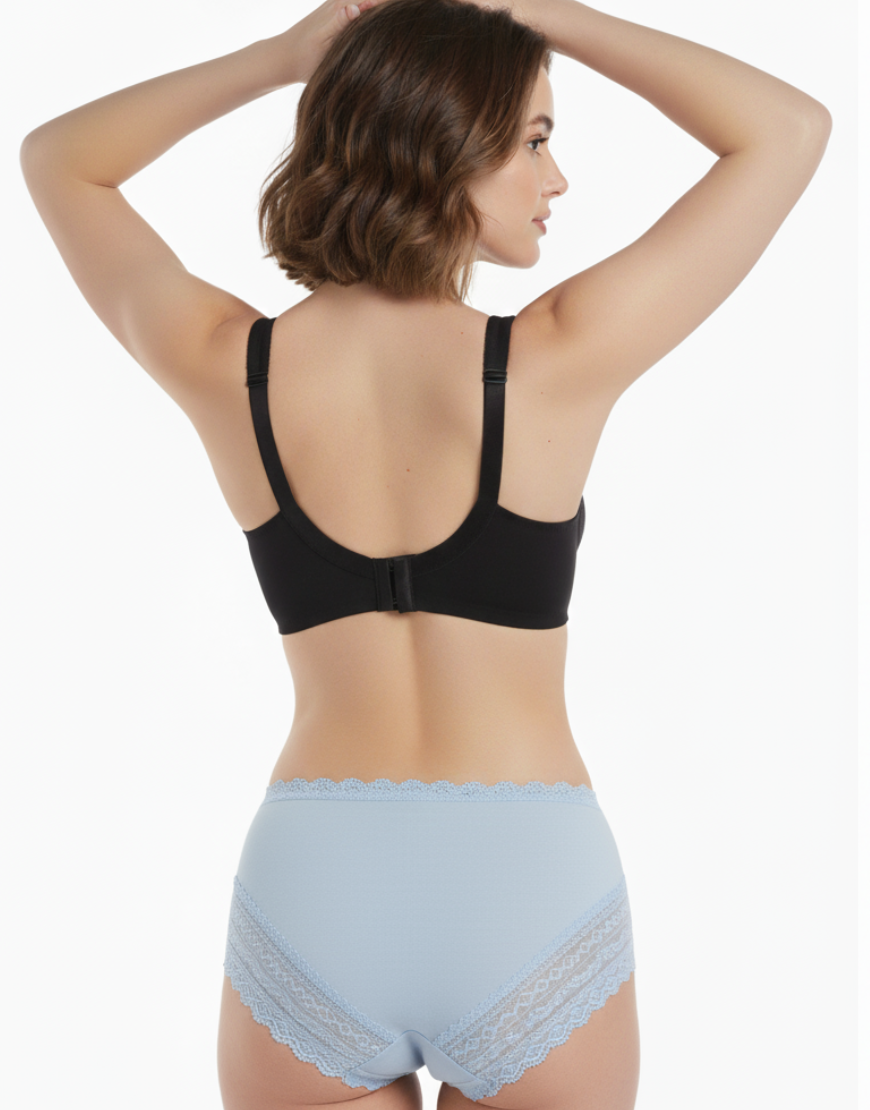 PACK OF 2 SUPER SOFT COTTON STRETCH BRIEFS -Blue