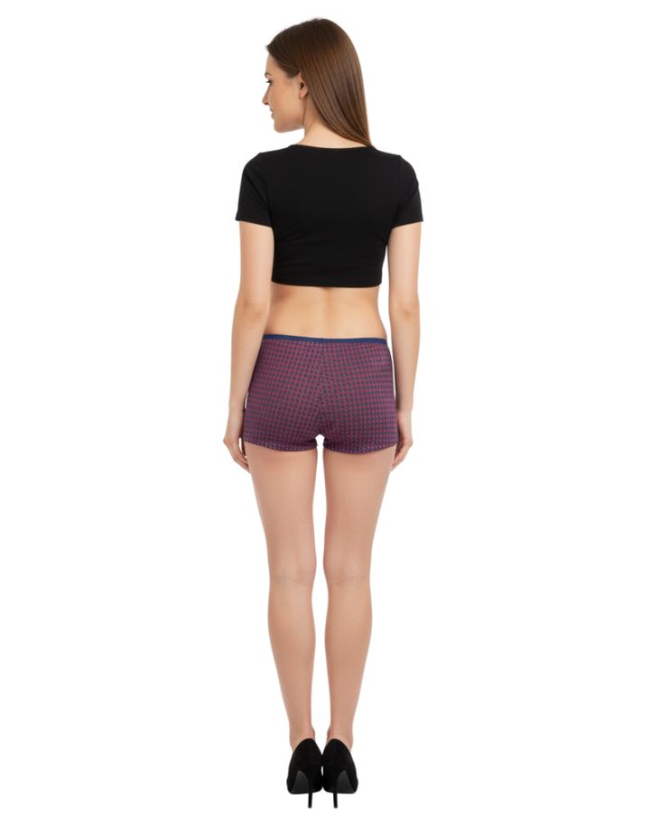 SUPER SOFT BOY SHORTS COTTON BRIEF-GEOMETRIC PRINT