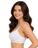 Losha Teen Everyday Cami Bra-White
