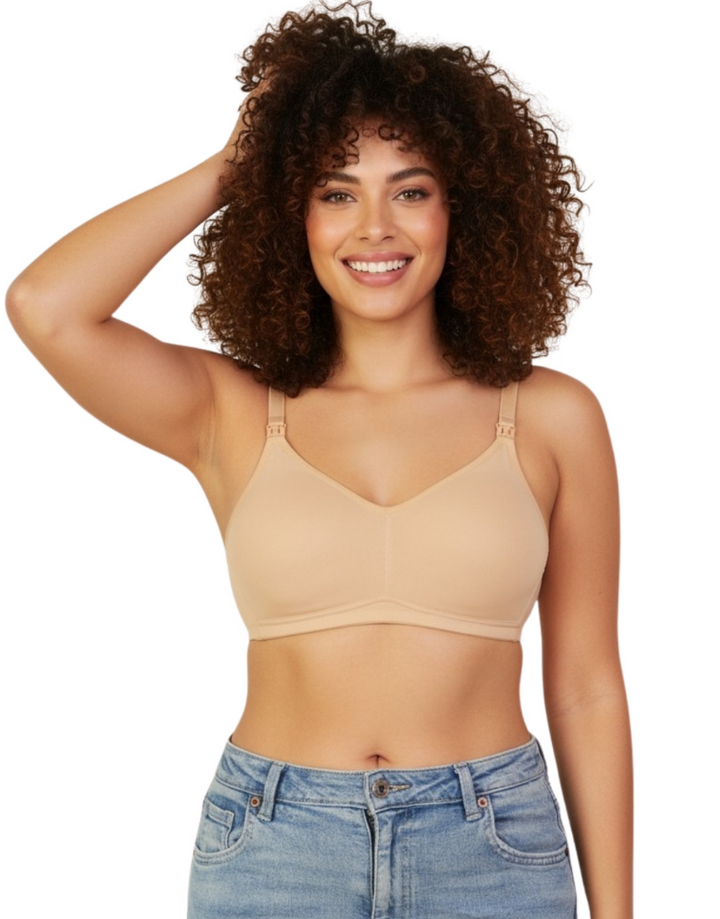 DOUBLE LAYERED WIRE-FREE NURSING BRA-SKIN