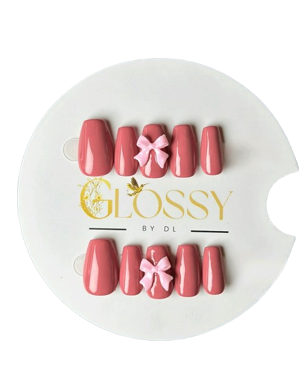 GDL Nail Art-Blush & Bows