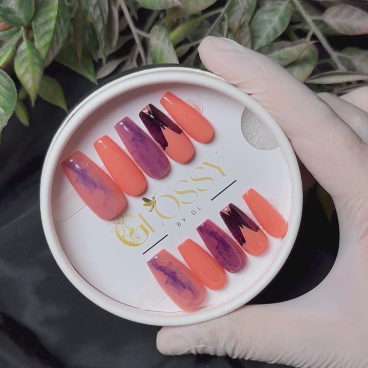 GDL Nail Art-Coral Rush