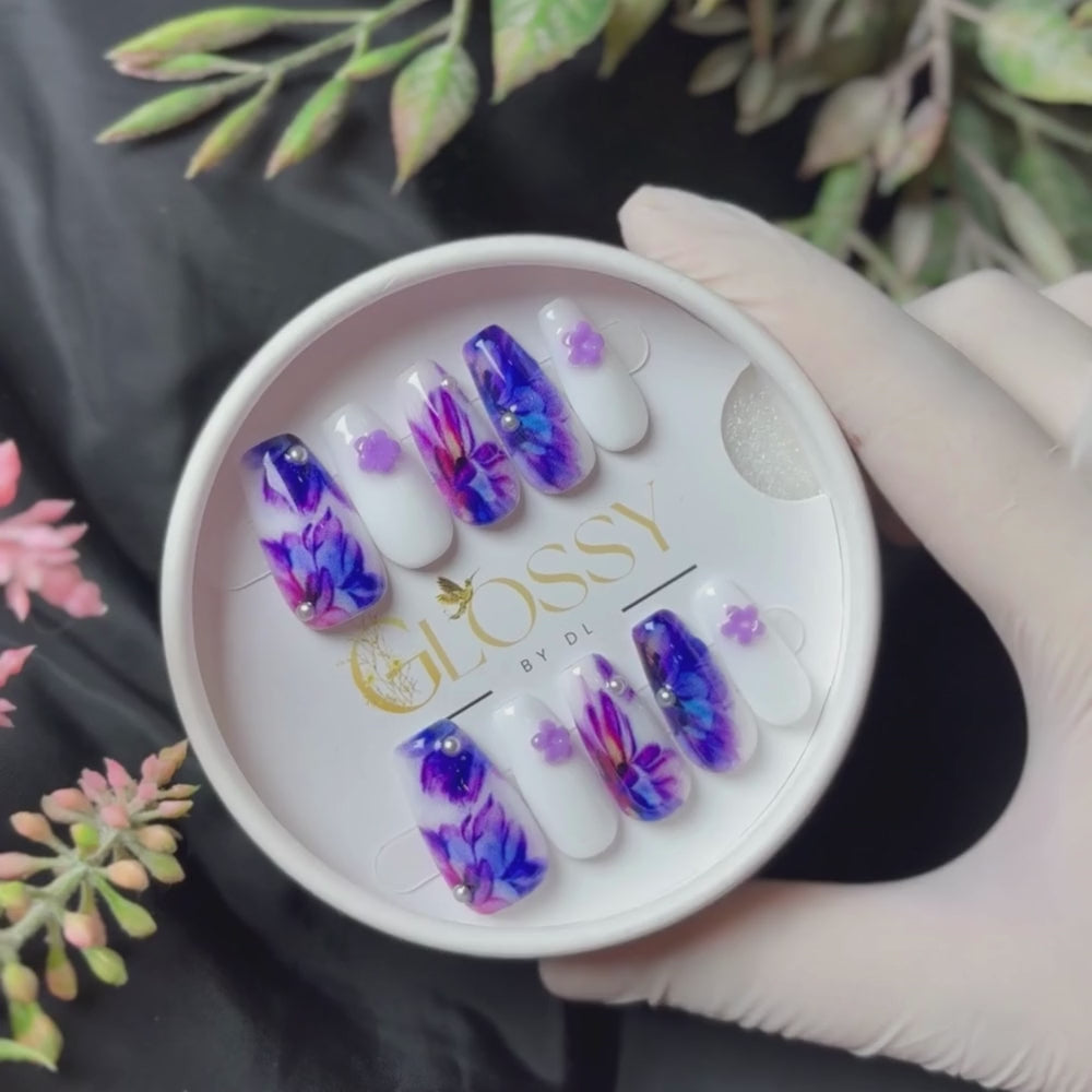 GDL Nail Art-Purple Blossom