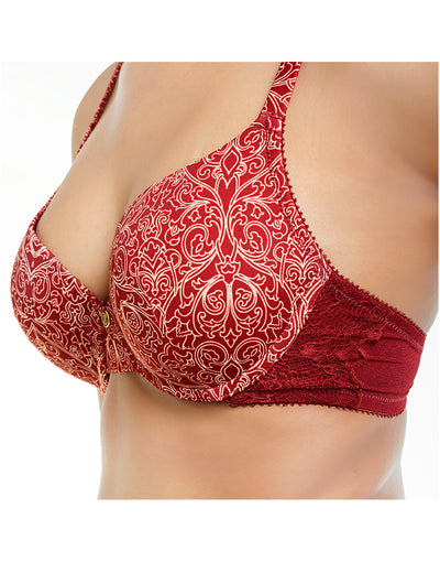 ZEN SERIES LEVEL 2 PUSH-UP UNDERWIRED BRA -MERLOT