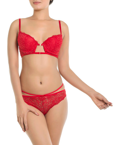 CLEARANCE SALE BWITCH LADIES WOMEN'S GIRGER RED UNDERWIRED LACE