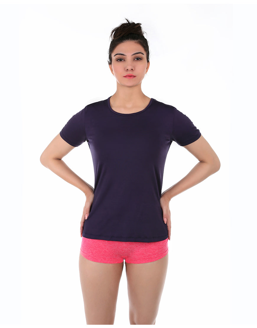 LOSHA EASY MOVEMENT RELAXED FIT T-SHIRT-NAVY