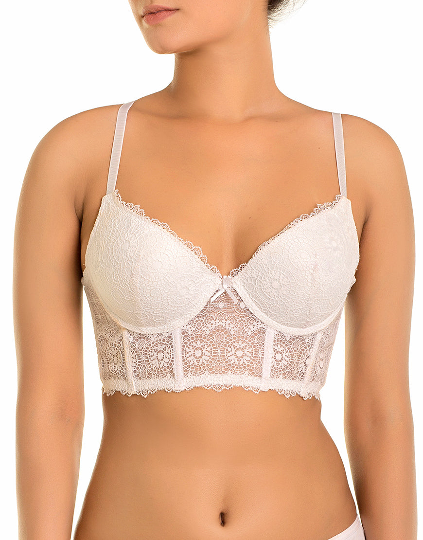 Bra penty new Lace Mesh Longline Push Up Bra Panty Set-Shapewear. Pk –