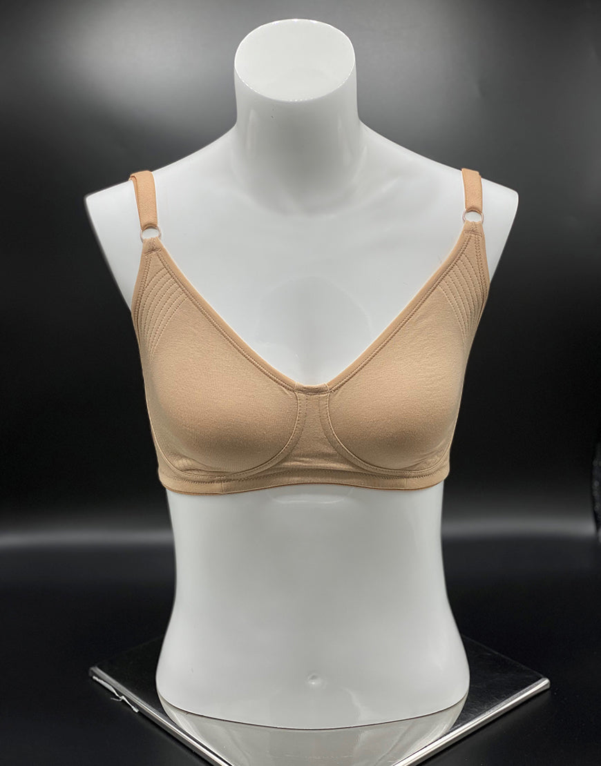 LOSHA COTTON DOUBLE LAYERED ENCIRCLE BRA-SKIN