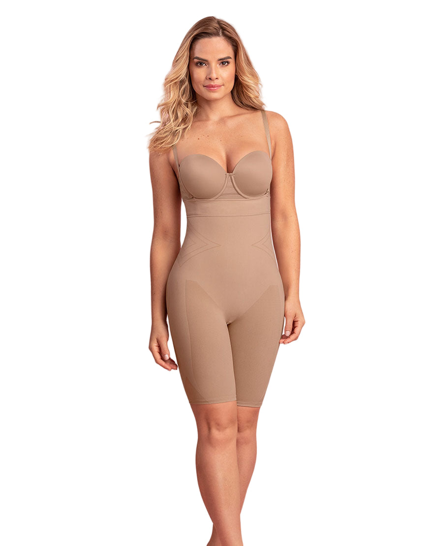 LEONISA SMOOTH TUMMY INVISIBLE THIGH CLASSIC SHAPER