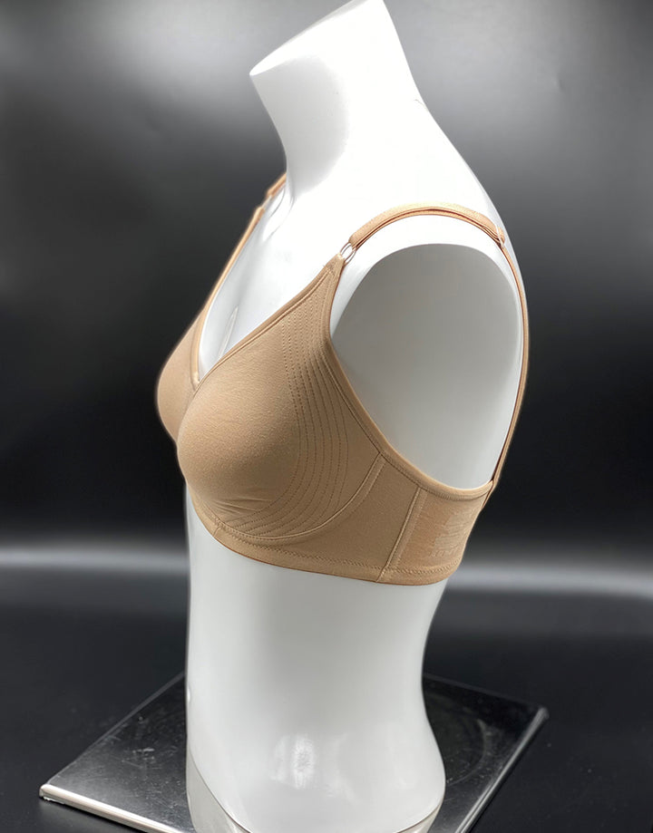 LOSHA COTTON DOUBLE LAYERED ENCIRCLE BRA-SKIN