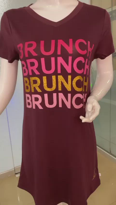 BRUNCH SLEEP T-SHIRT – FIG