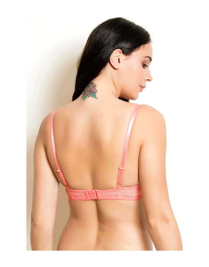 LOSHA BUTTER CUPS LIGHTLY PADDED T-SHIRT BRA-CORAL