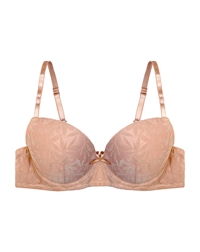 PACK OF 2 SELF FLOCKED MESH PUSH UP BRAS
