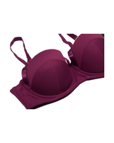 CAGE CUP PUSH UP BRA SET-PURPEL