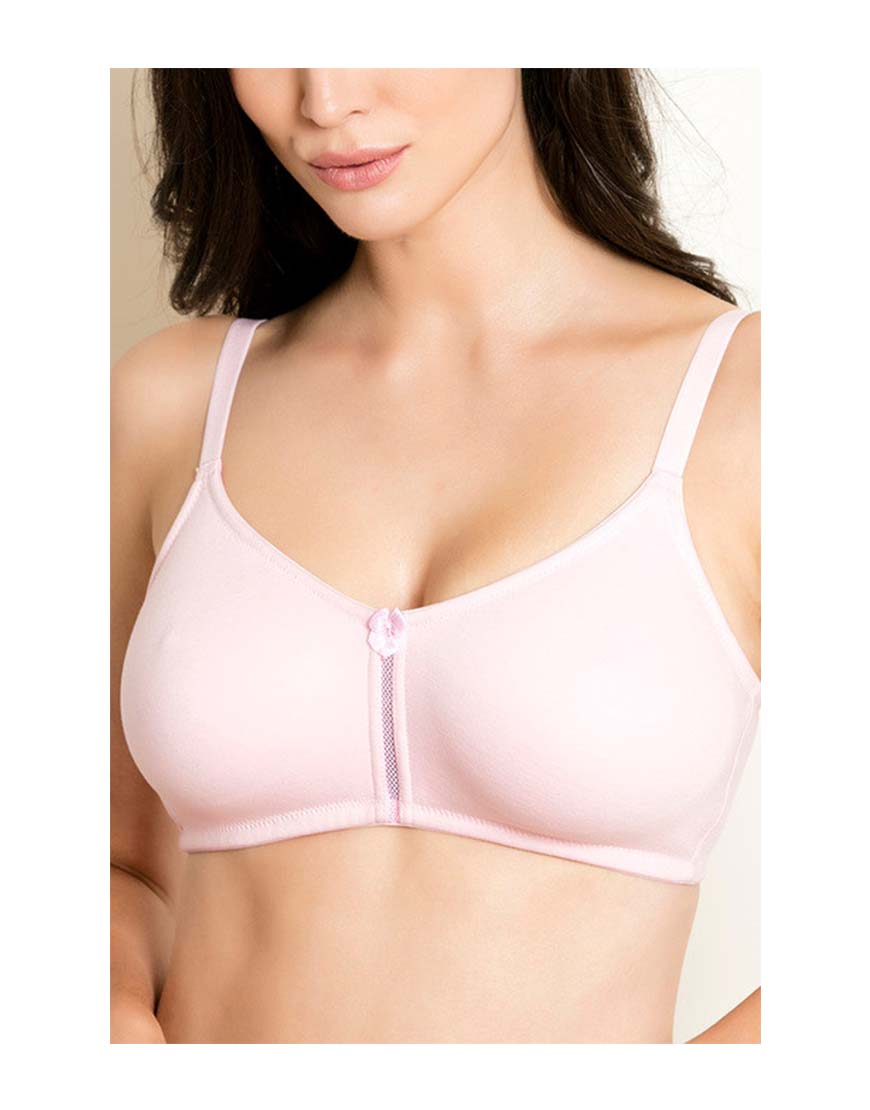 LOSHA DOUBLE LAYERED WIRE-FREE BRA WITH HIGH MID PANEL-FAIRYTALE