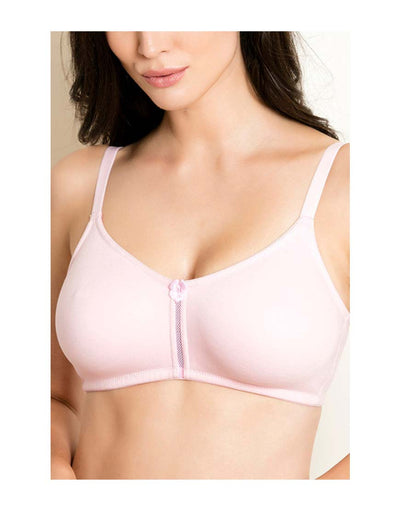 LOSHA DOUBLE LAYERED WIRE-FREE BRA WITH HIGH MID PANEL-FAIRYTALE