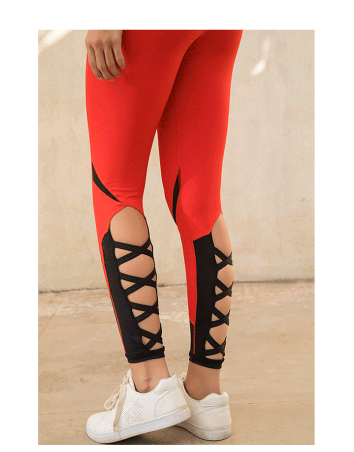 SKIN FIT TRAINING LEGGING-RED
