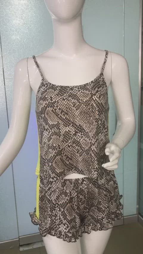 WILD THING CAMI AND SHORT SET- ANIMAL PRINT
