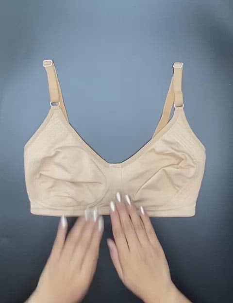 LOSHA COTTON DOUBLE LAYERED ENCIRCLE BRA-SKIN