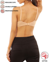 LOSHA COTTON DOUBLE LAYERED WIRE-FREE BRA-SKIN