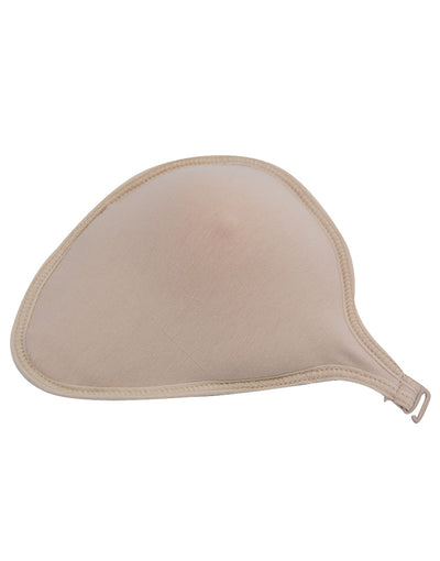 COTTON BREAST PROSTHESIS PROTCTIVE COVER WITH SHOULDER STRAP & HOOK -NUDE