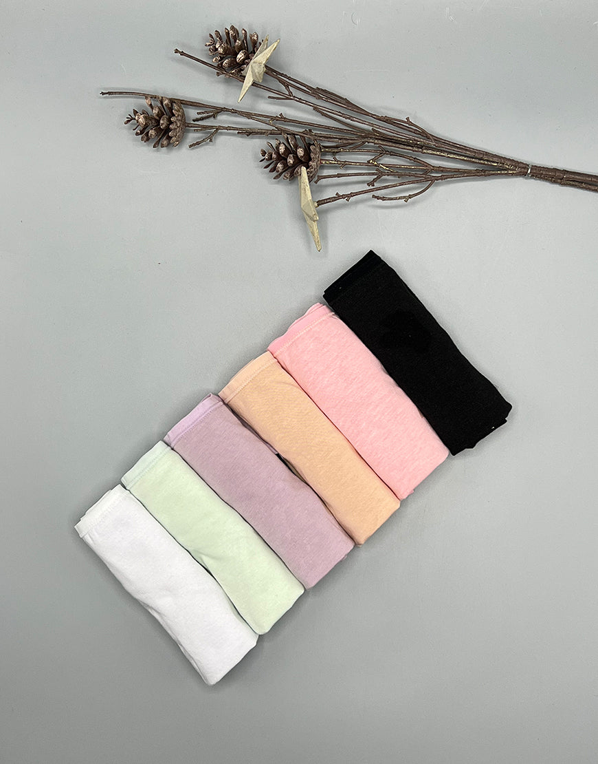 Losha super soft pack of 6 cotton Bikini briefs-Assorted