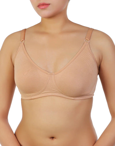 LOSHA COTTON DOUBLE LAYERED ENCIRCLE BRA-SKIN