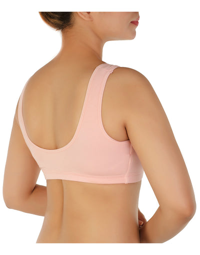 DOUBLE LAYERED MODAL STAY AT HOME / MATERNITY / SLEEP BRA-QUARTZ PINK