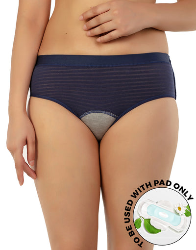TRIPLE LAYERED LEAK PROOF PERIOD PANTY-NAVY