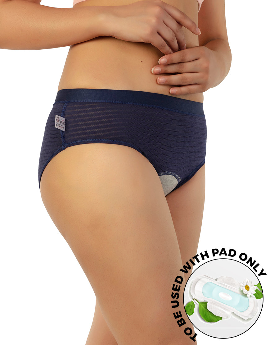 TRIPLE LAYERED LEAK PROOF PERIOD PANTY-NAVY