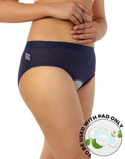 TRIPLE LAYERED LEAK PROOF PERIOD PANTY-NAVY