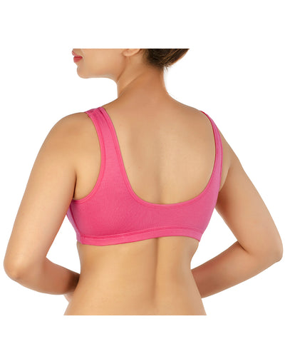 DOUBLE LAYERED MODAL STAY AT HOME / MATERNITY / SLEEP BRA-GEORGIA PEACH