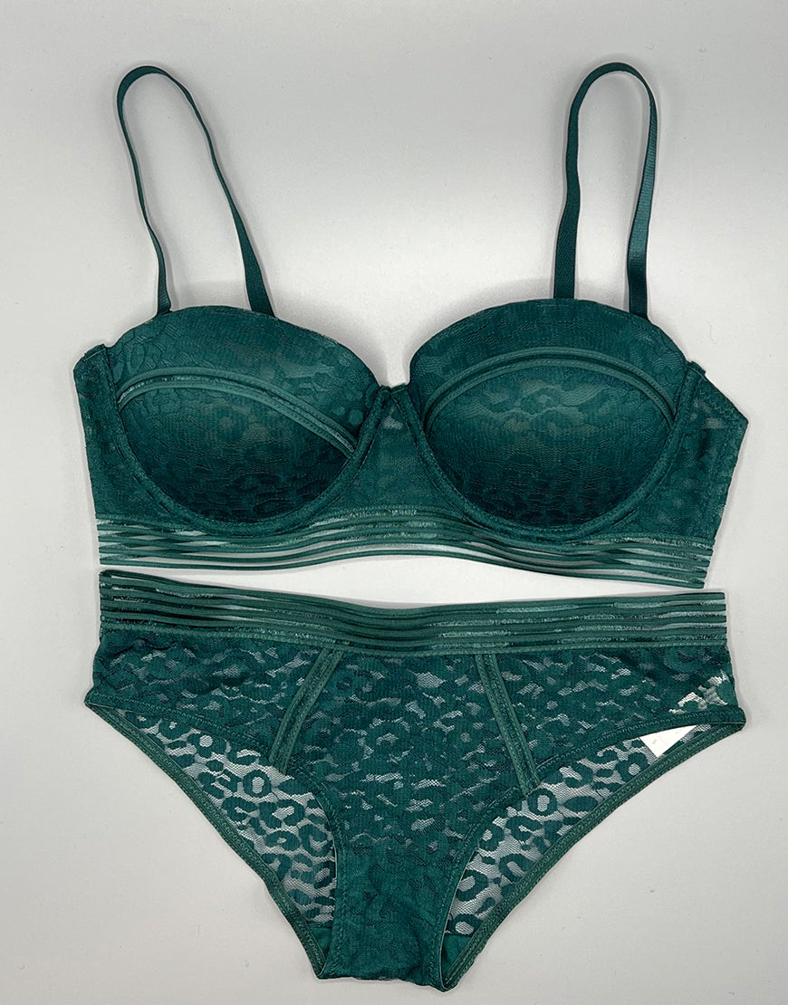 Sparkle Lace Set-Botanical Green