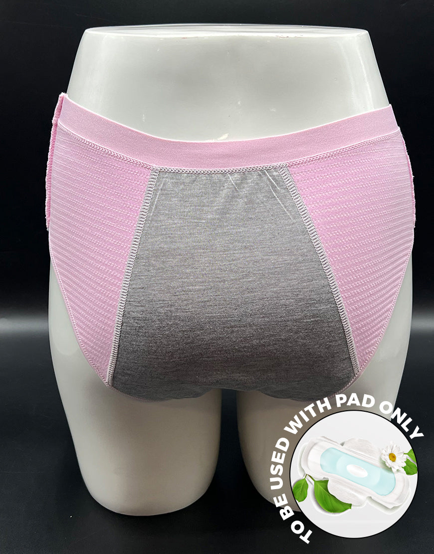 TRIPLE LAYERED LEAK PROOF PERIOD PANTY-BABY PINK