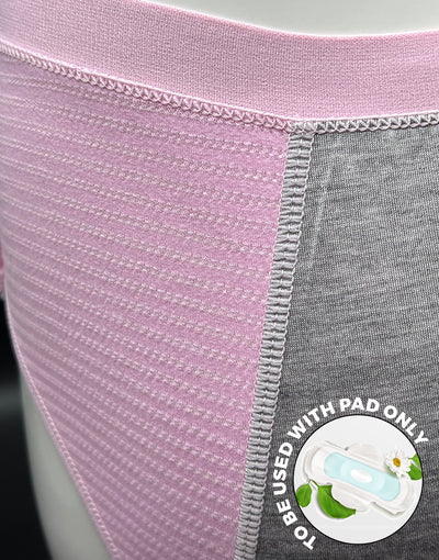 TRIPLE LAYERED LEAK PROOF PERIOD PANTY-BABY PINK