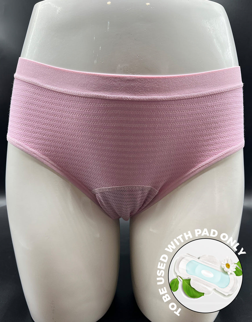 TRIPLE LAYERED LEAK PROOF PERIOD PANTY-BABY PINK