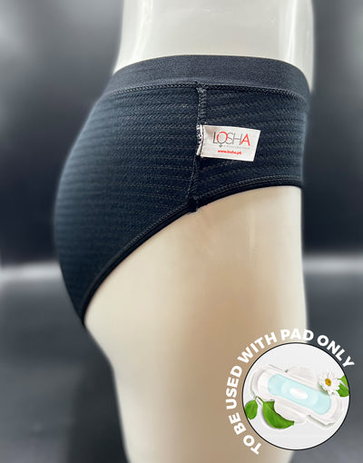 TRIPLE LAYERED LEAK PROOF PERIOD PANTY-BLACK