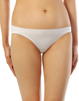COTTON HUGGED FIT BIKNI BRIEF-WHITE