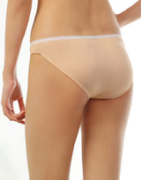 LOSHA COTTON HUGGED FIT BIKNI BRIEF-NUDE