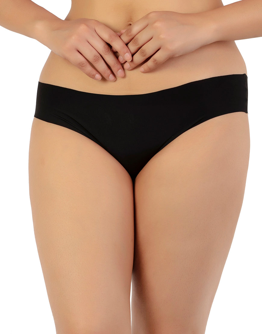 LOSHA NO PANTY LINES LASER CUT BIKINI BRIEF – BLACK