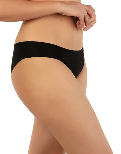 LOSHA NO PANTY LINES LASER CUT BIKINI BRIEF – BLACK