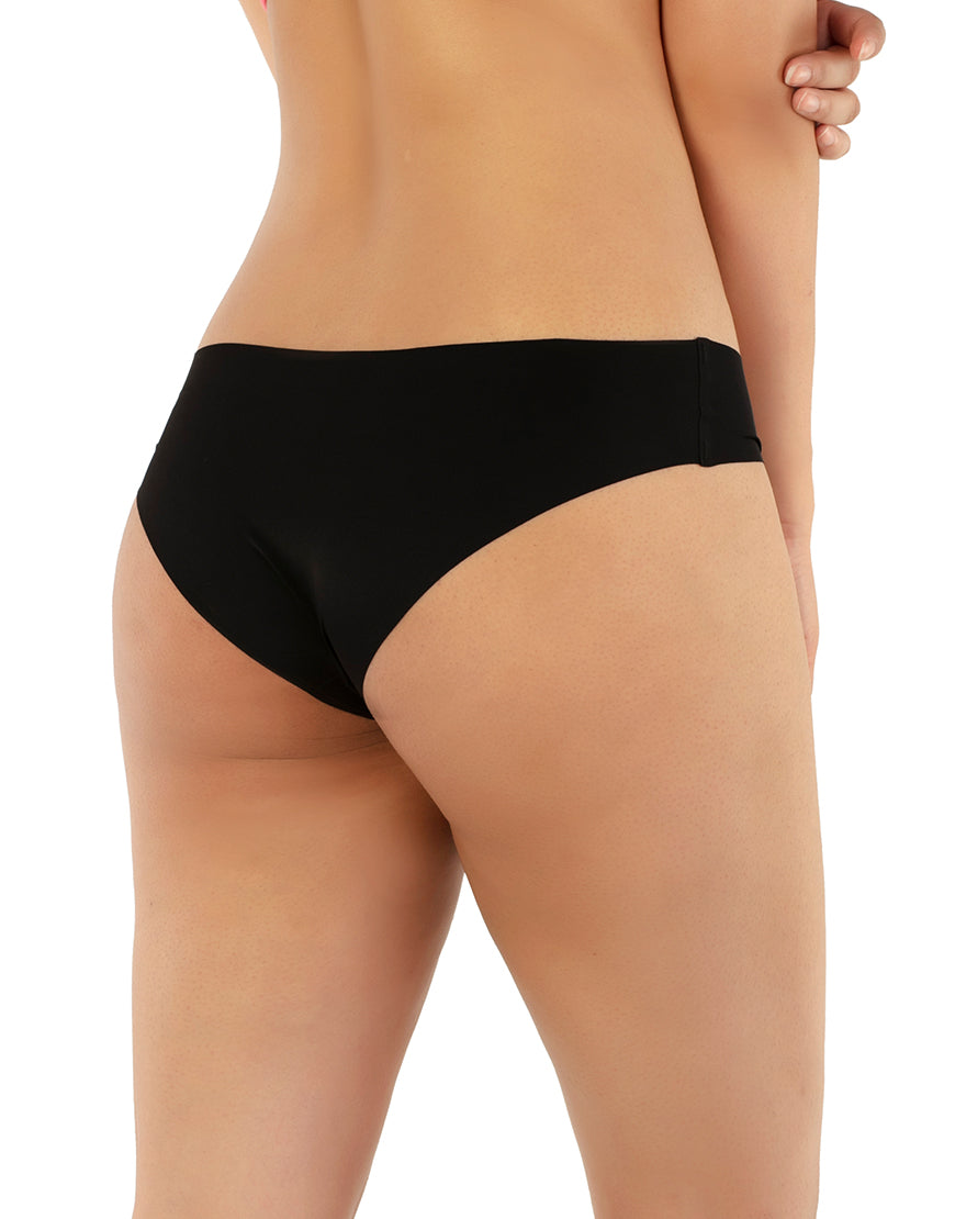 LOSHA NO PANTY LINES LASER CUT BIKINI BRIEF – BLACK
