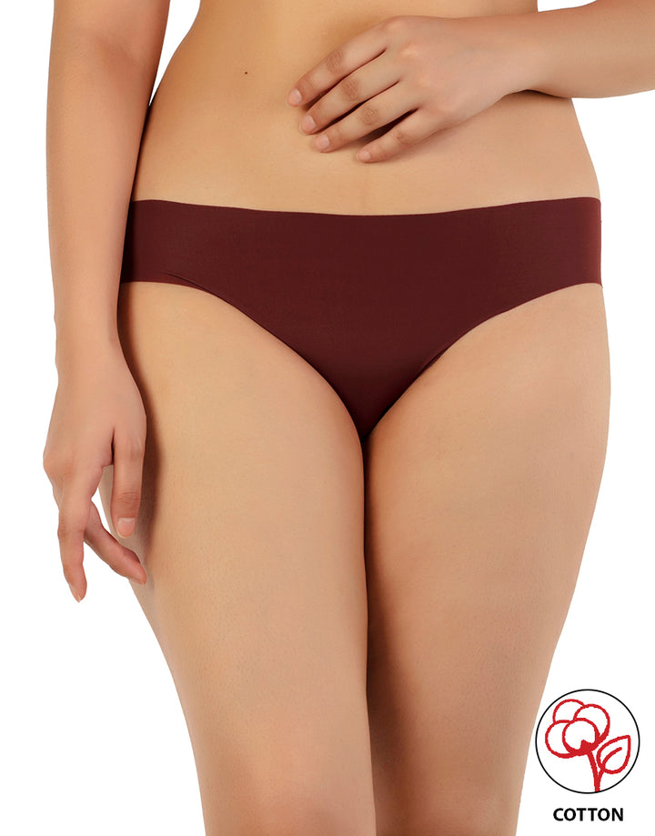 LOSHA PACK 0F 4  NO PANTY LINES LASER CUT BIKINI BRIEFS – ASSORTED