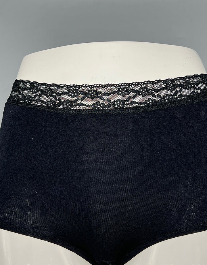 LOSHA VISCOSE COTTON BOYSHORT -BLACK