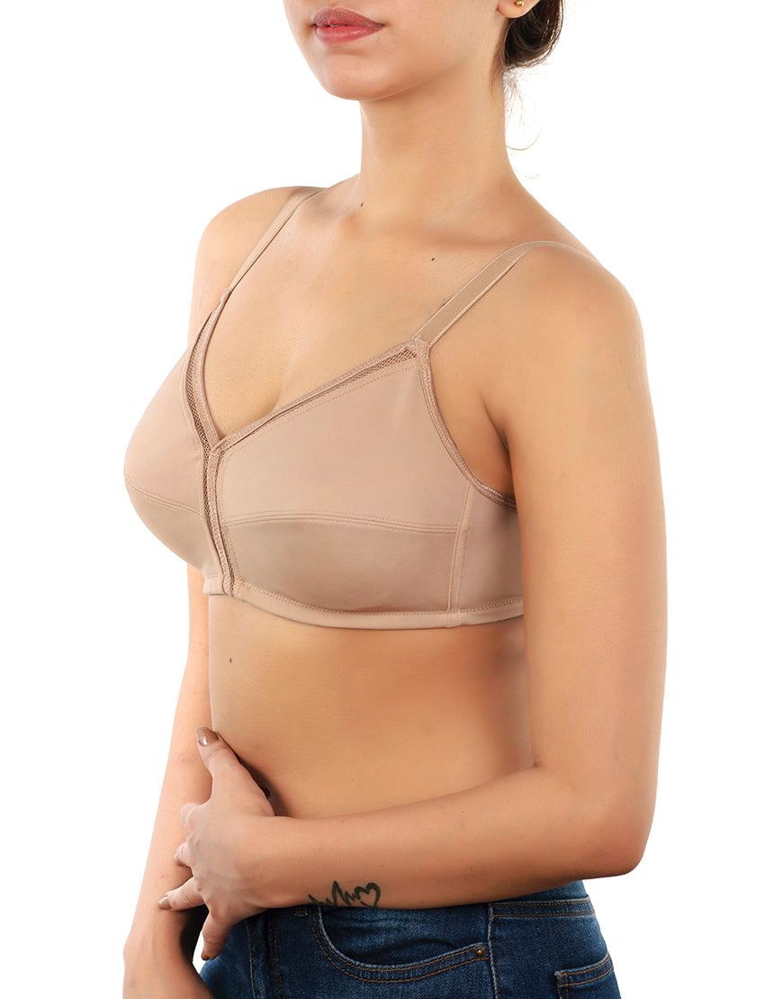 LOSHA TRUE CURVE WIREFREE MINIMIZER BRA-ROEBUCK SKIN