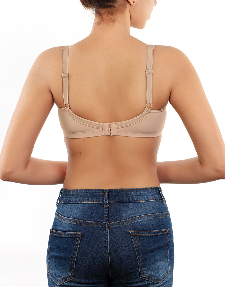 LOSHA TRUE CURVE WIREFREE MINIMIZER BRA-ROEBUCK SKIN