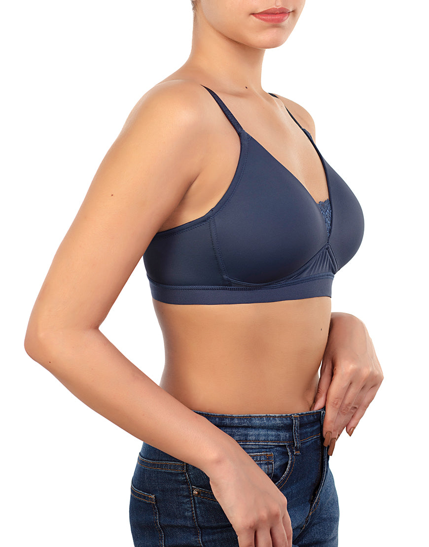 LIGHTLY PADDED NON WIRED T SHIRT BRA-SARGASSO SEA