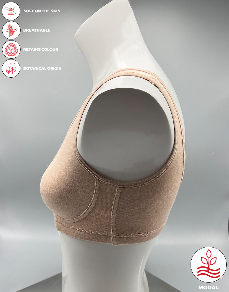 DOUBLE LAYERED MODAL STAY AT HOME / MATERNITY / SLEEP BRA-SKIN