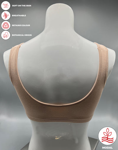 DOUBLE LAYERED MODAL STAY AT HOME / MATERNITY / SLEEP BRA-SKIN